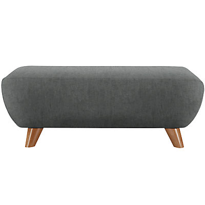 G Plan Vintage The Sixty Seven Footstool Velvet Smoke